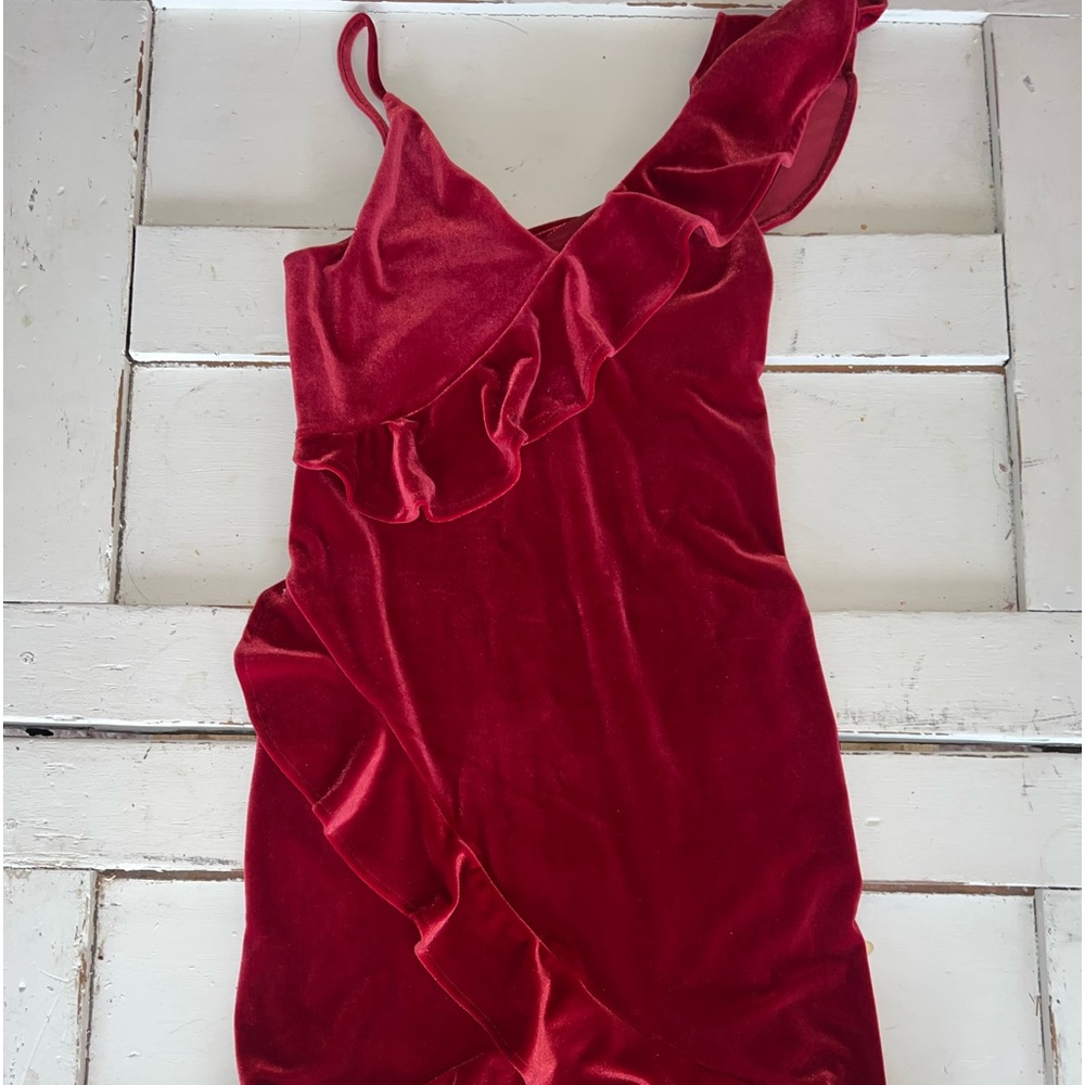 Velvety Red Dress